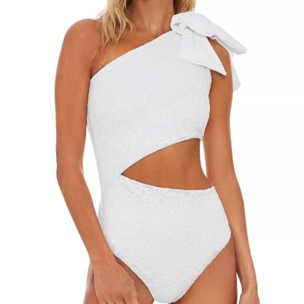 Beach Riot x REVOLVE Selena Lace Bridal One Piece Swimsuit